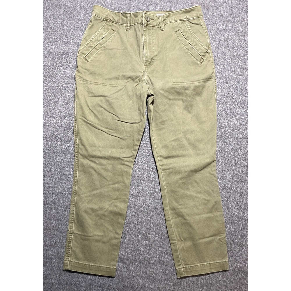 Lee Capri Jeans Womens Size 6 Green Denim  Regular Fit Slim Crop High Rise 6M